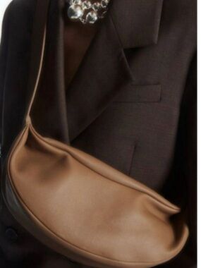 COS SWING CROSSBODY BAG - LEATHER (Beige)